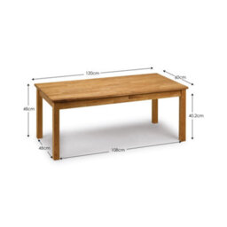 Oakham Kirkhaven Wooden Coffee Table In Oak - thumbnail 3