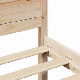 Walplus Bed Frame With Headboard Brown 160 X 200 Cm Solid Pine Wood - thumbnail 8