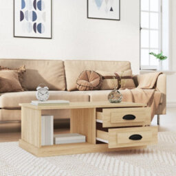 Berkfield Coffee Table Sonoma Oak 90X50X35 Cm Engineered Wood - thumbnail 3
