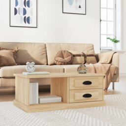 Berkfield Coffee Table Sonoma Oak 90X50X35 Cm Engineered Wood - thumbnail 1
