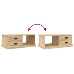 Berkfield Coffee Table Sonoma Oak 90X50X35 Cm Engineered Wood - thumbnail 9
