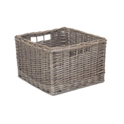 Red Hamper St059 Wicker Medium Square Antique Wash Unlined Storage Basket - thumbnail 1