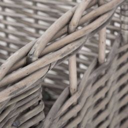 Red Hamper St059 Wicker Medium Square Antique Wash Unlined Storage Basket - thumbnail 5