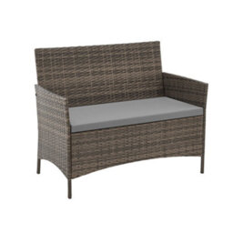 Evre New Brown Rattan Garden Furniture Set Patio Conservatory Indoor Outdoor 4-Piece Set & Cover  - Inc Weekend Delivery - thumbnail 5