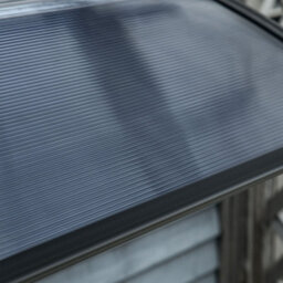 Matteo Black Polypropylene Door Canopy Awning - Weatherproof Shelter 100 X 75Cm - thumbnail 7