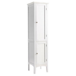 Costway 5-Tier Bathroom High Cabinet Tall Narrow Storage Cabinet Organizer - thumbnail 2