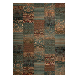 RugsX Wool Carpet Kashqai 4327 400 Patchwork Green  200X300 Cm - thumbnail 2