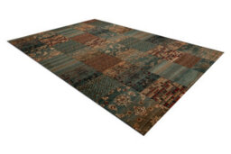 RugsX Wool Carpet Kashqai 4327 400 Patchwork Green  200X300 Cm - thumbnail 3