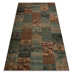 RugsX Wool Carpet Kashqai 4327 400 Patchwork Green  200X300 Cm - thumbnail 4