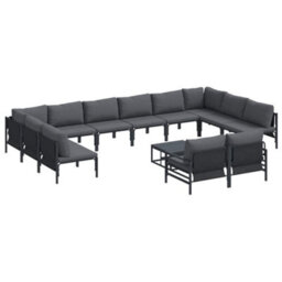 Berkfield Modern Garden Sofa Set 13 Pcs Anthracite Steel