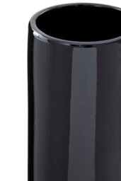 Orsina Callie Black And Silver Large Pedestal Vase. - thumbnail 3