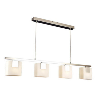 Luminosa Lighting Luminosa Straight Bar Pendant Ceiling Light Satin Nickel
