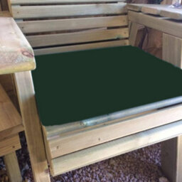 Buttercup Farm Waterproof Seat Pads - Single Green Cushion - Outdoor Cushion For Garden Furniture - thumbnail 1