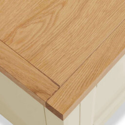 Farro Xl Cream Bedside Table Fully Assembled - By Roseland Furniture - thumbnail 5