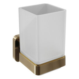 Brass Glass Tumbler Bathroom Toothbrush Products Wall Mounted Modern Holder - thumbnail 1