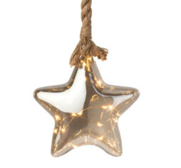 Lumineo Large Christmas Led Star Rope Light 15 Warm White Led In 20Cm Tinted Star - thumbnail 1