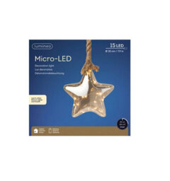 Lumineo Large Christmas Led Star Rope Light 15 Warm White Led In 20Cm Tinted Star - thumbnail 2