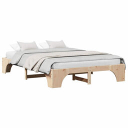 Walplus Bed Frame Solid Pine Wood 160 X 200 Cm Solid Pine Wood - thumbnail 3