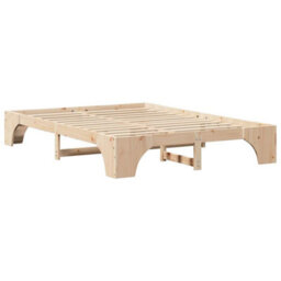 Walplus Bed Frame Solid Pine Wood 160 X 200 Cm Solid Pine Wood - thumbnail 2