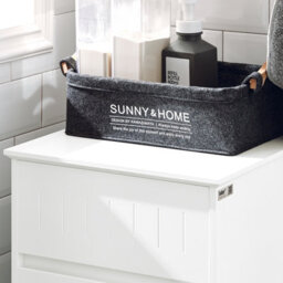 Sobuy Bzr110-W, Laundry Cabinet Laundry Chest Bathroom Storage Cabinet,white,w40Xd39Xh85 - thumbnail 4