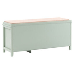 Beliani Shoe Storage Bench Bendigo Mint Green - thumbnail 7