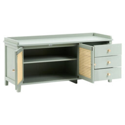 Beliani Shoe Storage Bench Bendigo Mint Green - thumbnail 5