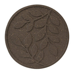 Garden Stepping Stones Ornamental Path Eco Friendly Weatherproof Recycled Rubber Leaf Design Earth (1) - thumbnail 2