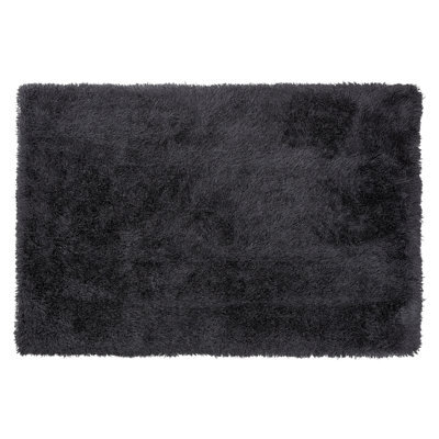 Beliani Shaggygy Rug Cide Black 140 X 200 Cm - image 1