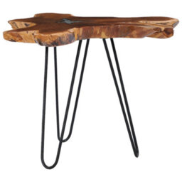 Walplus Coffee Table 70X45 Cm Solid Teak Wood And Polyresin - thumbnail 2