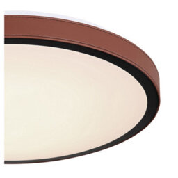 Luminosa Lighting Luminosa Sammi 42Cm Integrated Led Semi Flush Ceiling Light White Brown Led 3000-6000K - thumbnail 4