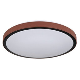 Luminosa Lighting Luminosa Sammi 42Cm Integrated Led Semi Flush Ceiling Light White Brown Led 3000-6000K - thumbnail 2