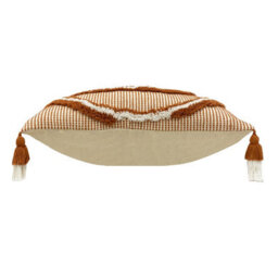 Furn. Rainbow Tuft Tasselled 100% Cotton Feather Filled Cushion - thumbnail 3