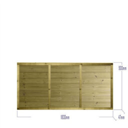 Premier Garden Supplies Ultimate T&g Wooden Fence Panel 6Ft X 3Ft (4 Pack) Vertical Boards Heavy-Duty Pressure Treated Fencing - thumbnail 8