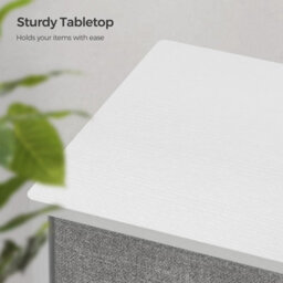 Songmics Chest Of Drawers, Storage Unit With 8 Fabric Drawers, Dresser, Organiser Unit, Tabletop, Light Grey And White - thumbnail 5