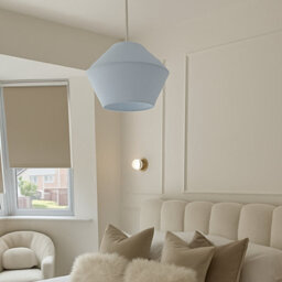 CGC Lighting Cgc Celest Pastel Blue Spherical Cotton Fabric 30Cm Lampshade - thumbnail 2