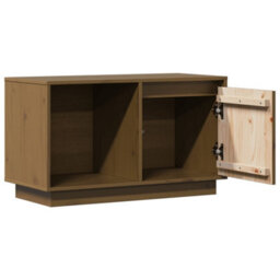 Walplus Tv Cabinet Honey Brown 74X35X44 Cm Solid Wood Pine - thumbnail 5