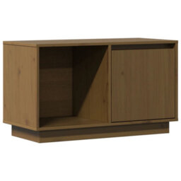 Walplus Tv Cabinet Honey Brown 74X35X44 Cm Solid Wood Pine - thumbnail 2