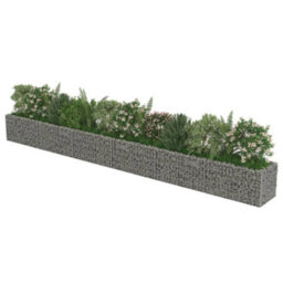 Berkfield Gabion Raised Bed Galvanised Steel 540X50X50 Cm - thumbnail 4