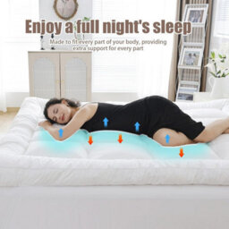Hotel Quality Mattress Topper 10Cm 4Inch Thick Deep Toppers Small Double 190Cmx122Cm - thumbnail 8
