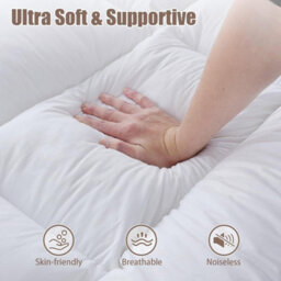 Hotel Quality Mattress Topper 10Cm 4Inch Thick Deep Toppers Small Double 190Cmx122Cm - thumbnail 5