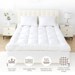 Hotel Quality Mattress Topper 10Cm 4Inch Thick Deep Toppers Small Double 190Cmx122Cm - thumbnail 7