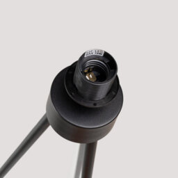 Luminosa Lighting Luminosa Nevia Tripod Floor Lamp Burgundy, Black 1X E27 - thumbnail 9