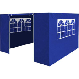 Loops Side Walls Door & Windows For 2X2M Pop-Up Gazebo - Blue - Garden Party Tent - thumbnail 1