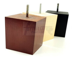 L&F 4X Solid Wooden Feet Replacement Furniture Legs 90mm Height Sofas Chairs Stools M8 Tsp2037 Dark Oak Stain - thumbnail 9