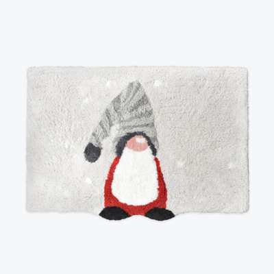 Allure Bath Fashions Gonk Christmas Bath Mat - Non-Slip, Supersoft Festive Rug - image 1