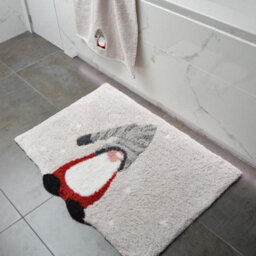 Allure Bath Fashions Gonk Christmas Bath Mat - Non-Slip, Supersoft Festive Rug - thumbnail 3