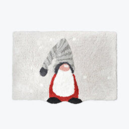 Allure Bath Fashions Gonk Christmas Bath Mat - Non-Slip, Supersoft Festive Rug - thumbnail 1