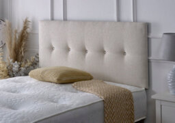"Slumbre Madrid Chenille 4Ft6 Double 24"" Headboard - Stone"