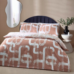 HÖEM Hoem Tuba Abstract Cotton Rich Reversible Duvet Cover Set - thumbnail 1