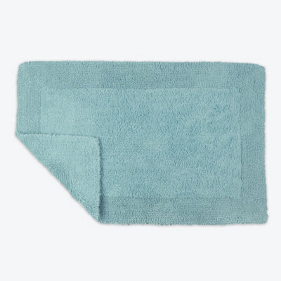 Allure Bath Fashions Elegance Reversible Heavyweight Bath Mat - Duckegg - image 1
